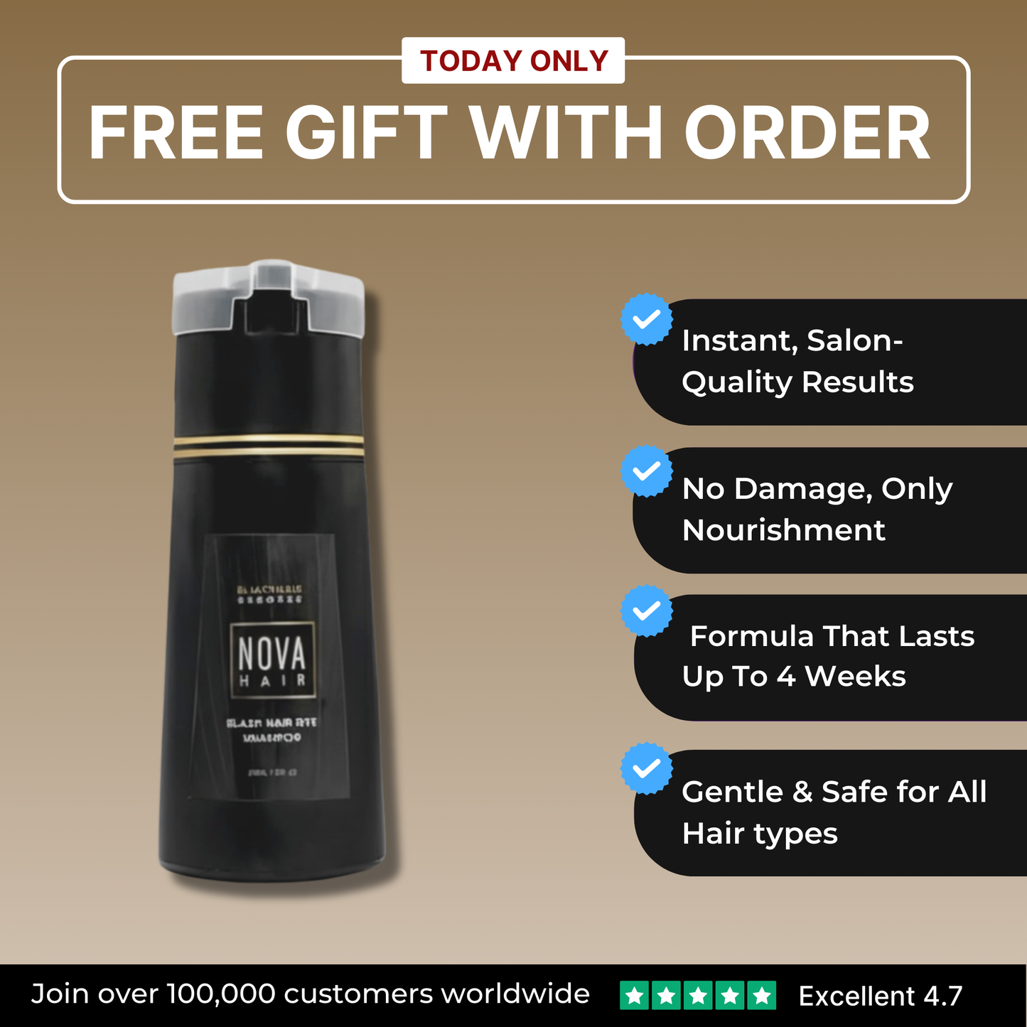 NovaHair™ Instant Dye Shampoo